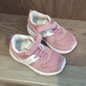 Saucony Infant Pink and White Sneakers